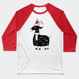 Xmas Goat T-Shirt Baseball T-Shirt